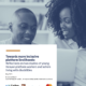 A report cover depicting two African people and the report title text that says: towards more inclusive platform livelihoods:reflations on two studies of young Kenyan platform workers and sellers living with disabilities.
